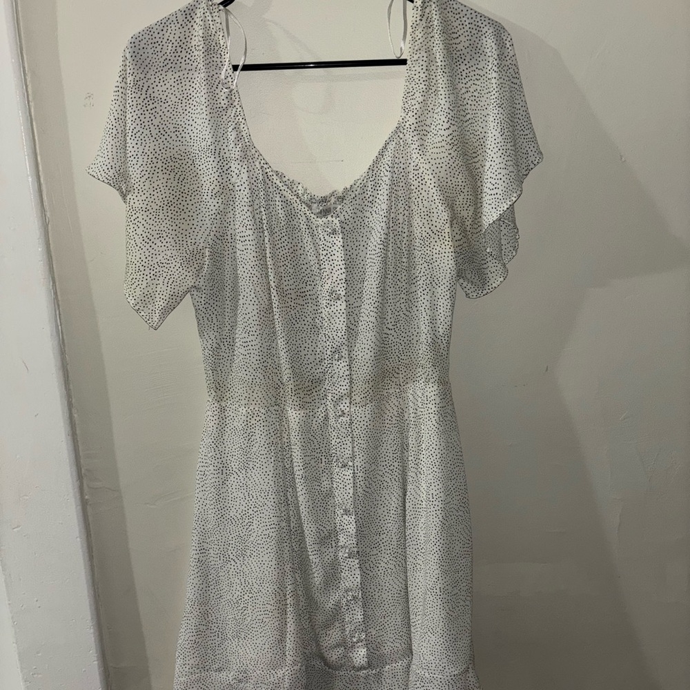 Sienna Sky White Midi Dress